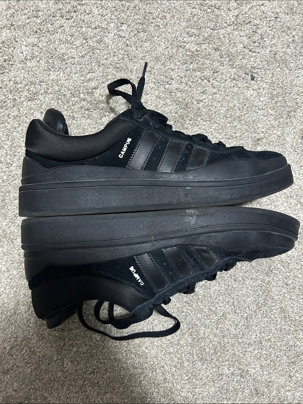 Bad Bunny X Adidas Black Campus Sneakers